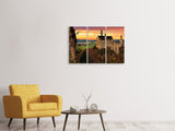 Leinwandbild 3-teilig Beeindruckendes Schloss
