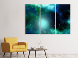Leinwandbild 3-teilig Fantastische Galaxie