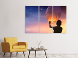 Leinwandbild 3-teilig Lichtlaternen