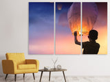 Leinwandbild 3-teilig Lichtlaternen