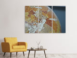 Leinwandbild 3-teilig Close up Globus