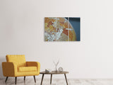 Leinwandbild 3-teilig Close up Globus