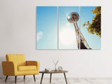 Leinwandbild 3-teilig Sonnenschein in Seattle