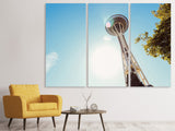 Leinwandbild 3-teilig Sonnenschein in Seattle