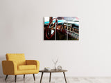 Leinwandbild 3-teilig Interieur eine Oldtimers