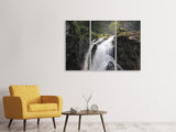 Leinwandbild 3-teilig Der Gollinger Wasserfall