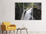 Leinwandbild 3-teilig Der Gollinger Wasserfall