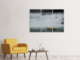 Leinwandbild 3-teilig Aussichtsplattform am Wasserfall