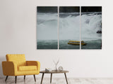 Leinwandbild 3-teilig Aussichtsplattform am Wasserfall