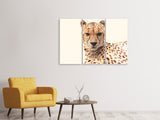 Leinwandbild 3-teilig Gepard in der Sonne