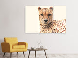 Leinwandbild 3-teilig Gepard in der Sonne