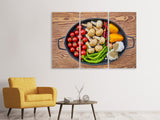 Leinwandbild 3-teilig Zum Kochen bereit
