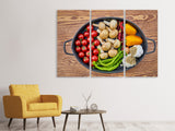 Leinwandbild 3-teilig Zum Kochen bereit