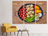 Leinwandbild 3-teilig Zum Kochen bereit