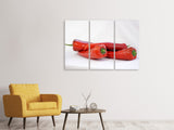 Leinwandbild 3-teilig Chilis