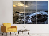 Leinwandbild 3-teilig Abendstimmung am Meer