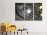 Leinwandbild 3-teilig Hohe Wendeltreppe