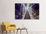 Leinwandbild 3-teilig Moderne Rolltreppen
