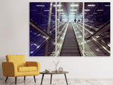 Leinwandbild 3-teilig Moderne Rolltreppen