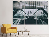 Leinwandbild 3-teilig Am Flughafen