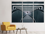 Leinwandbild 3-teilig Rolltreppe abwärts