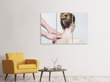 Leinwandbild 3-teilig Nacken Massage