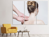 Leinwandbild 3-teilig Nacken Massage