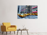 Leinwandbild 3-teilig Manhattan - Taxi bitte