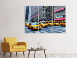 Leinwandbild 3-teilig Manhattan - Taxi bitte