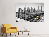 Leinwandbild 3-teilig Taxi in New York