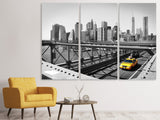 Leinwandbild 3-teilig Taxi in New York