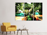 Leinwandbild 3-teilig Taxi Fantasie