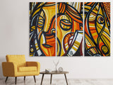 Leinwandbild 3-teilig Graffiti Fantasie