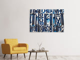 Leinwandbild 3-teilig Die Zeichen an der Wand