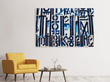 Leinwandbild 3-teilig Die Zeichen an der Wand