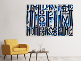 Leinwandbild 3-teilig Die Zeichen an der Wand