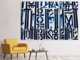 Leinwandbild 3-teilig Die Zeichen an der Wand