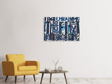 Leinwandbild 3-teilig Die Zeichen an der Wand