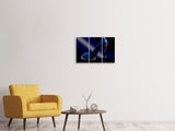 Leinwandbild 3-teilig Der blaue High Heel
