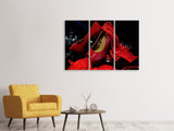 Leinwandbild 3-teilig Rote High Heels