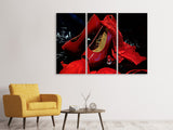 Leinwandbild 3-teilig Rote High Heels