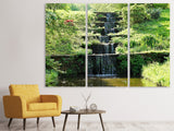 Leinwandbild 3-teilig Design Wasserfall