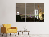 Leinwandbild 3-teilig Love NYC