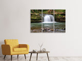 Leinwandbild 3-teilig Beste Aussicht auf den Wasserfall
