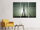 Leinwandbild 3-teilig Pont de Normandie Frankreich