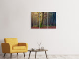 Leinwandbild 3-teilig Alleine im Wald
