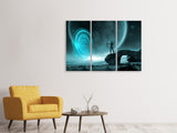 Leinwandbild 3-teilig Fantasy im Universum