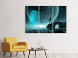 Leinwandbild 3-teilig Fantasy im Universum
