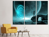 Leinwandbild 3-teilig Fantasy im Universum