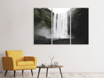 Leinwandbild 3-teilig Spektakulärer Wasserfall